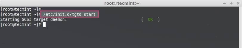 Start iSCSI Service
