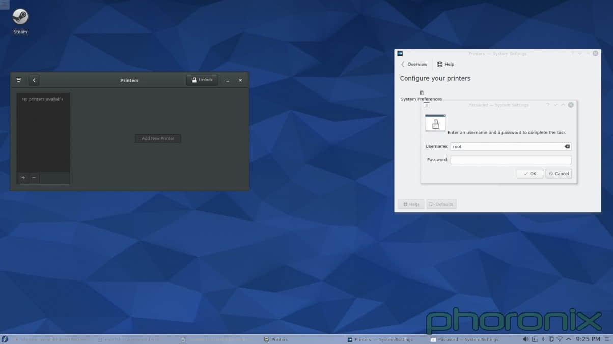 Gnome 和 KDE 的打印机设置