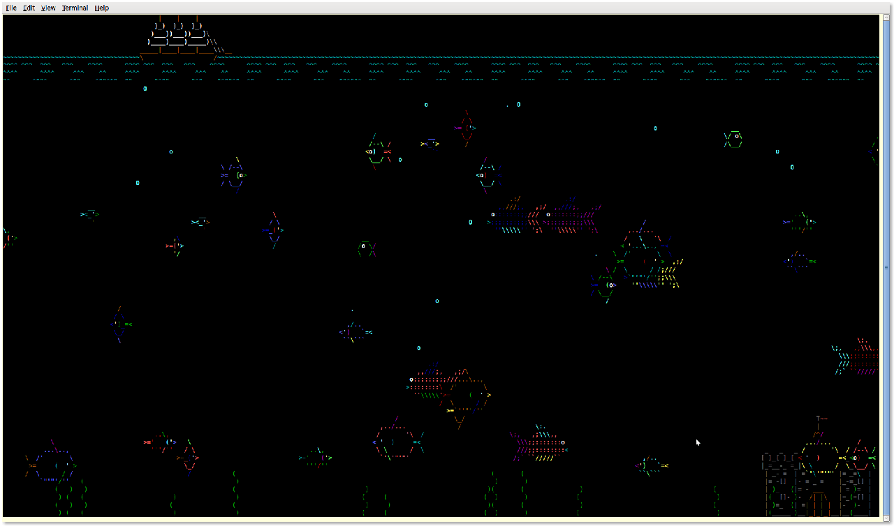 Fig.01: ASCII Aquarium