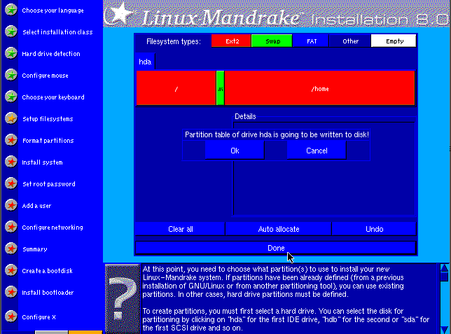 Mandrake install Mandrake install