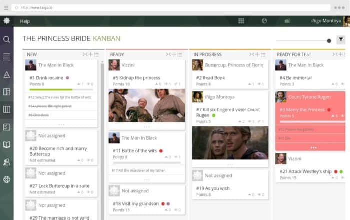 Taiga project management software Taiga project management software