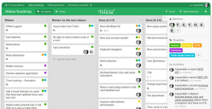 Wekan project management software Wekan project management software