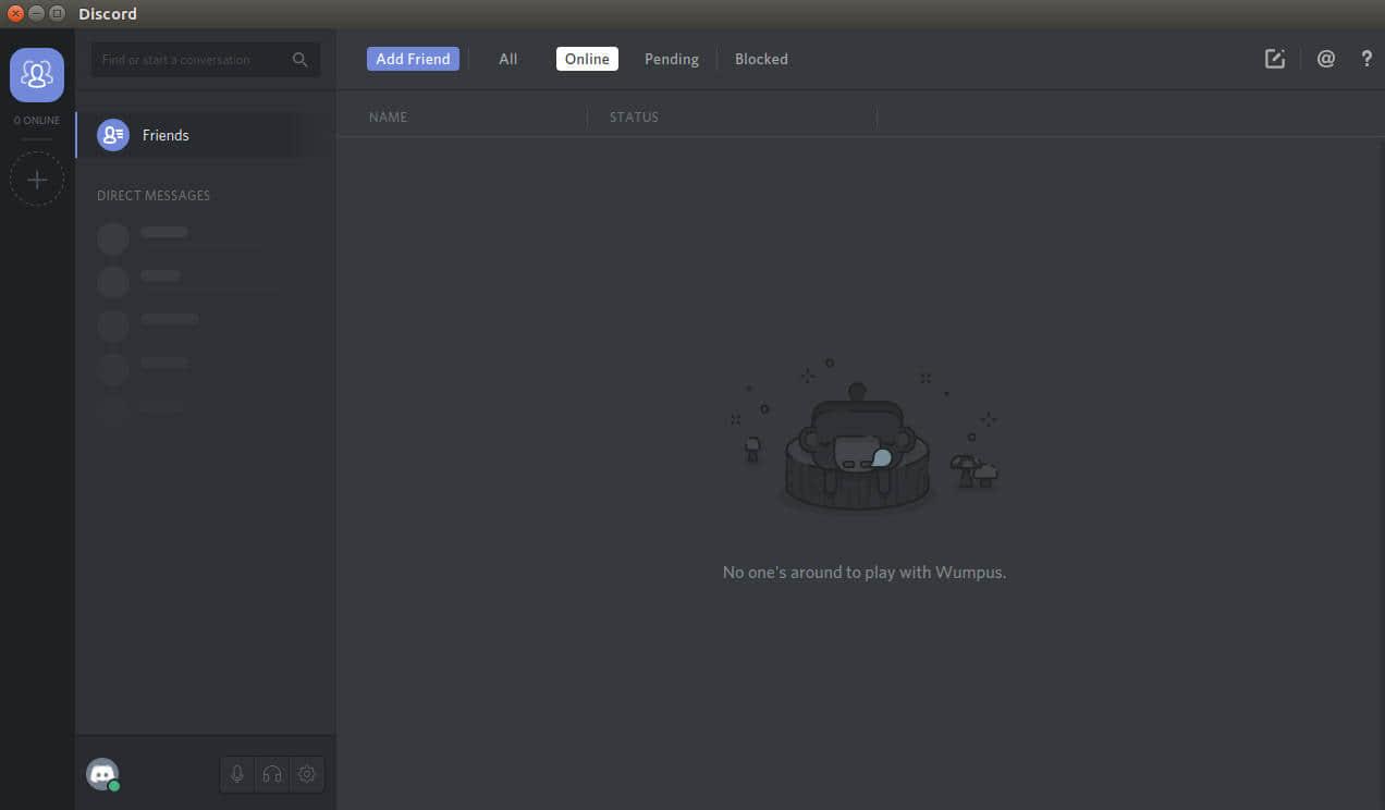 Discord running on Ubuntu Linux Discord running on Ubuntu Linux