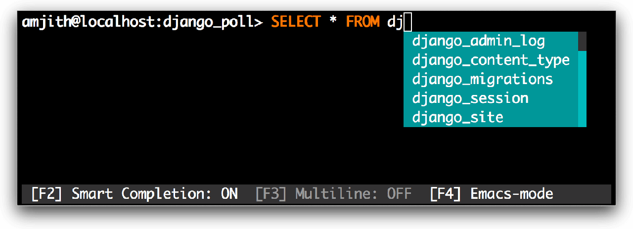 MySQL Smart Completion