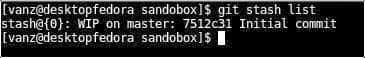 Output of changes in our stash Output of changes in our stash