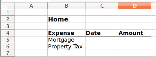 A group of expenses A group of expenses
