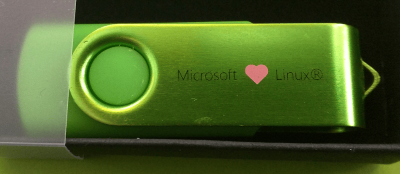 A \"Microsoft Linux\" USB stick A "Microsoft Linux" USB stick