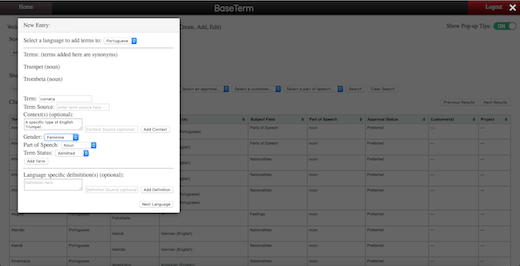 Brigham Young University's BaseTerm tool 杨百翰大学的 BaseTerm 工具