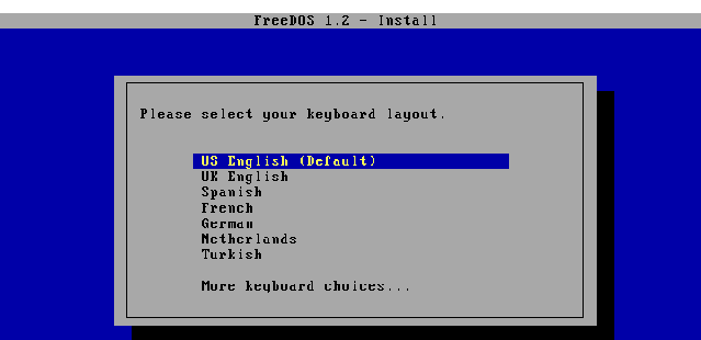 Select your keyboard layout Select your keyboard layout