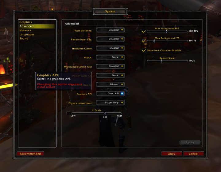 WoW Advanced Settings