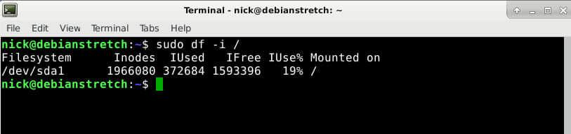 Linux check filesystem inodes Linux check filesystem inodes