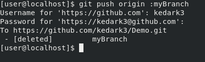 Terminal output Terminal output