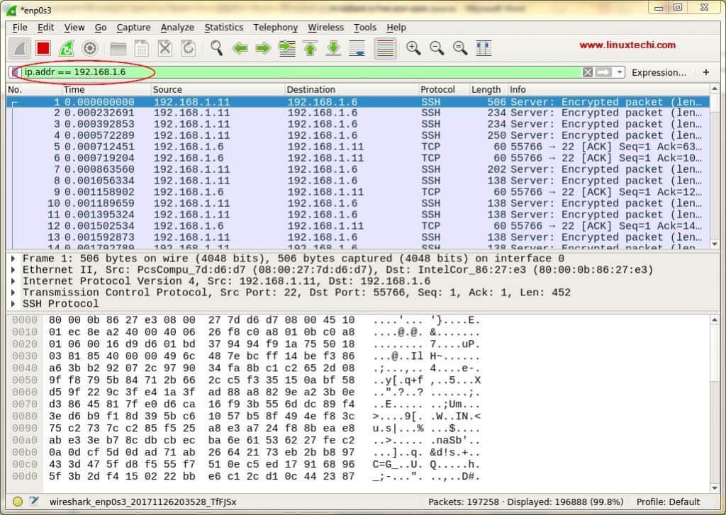 Filter-in-wireshark-Ubuntu