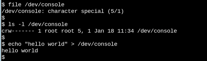 Console