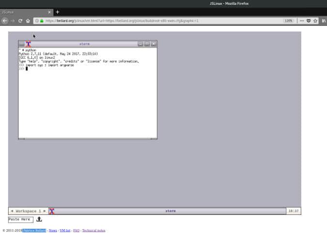 JSLinux JSLinux