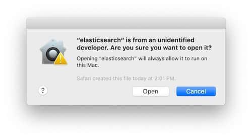 Security confirmation dialog box. Security confirmation dialog box.