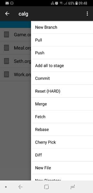 MGit push/pull settings MGit push/pull settings