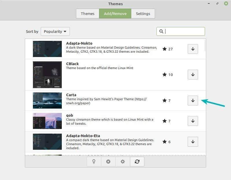 Installing new themes in Linux Mint Cinnamon