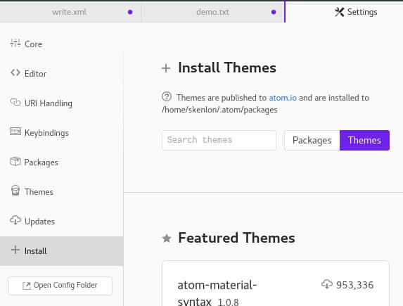 Atom's themes Atom's themes