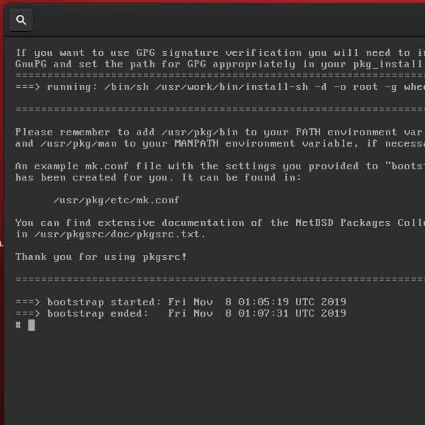 Bootstrapping pkgsrc on NetBSD Bootstrapping pkgsrc on NetBSD