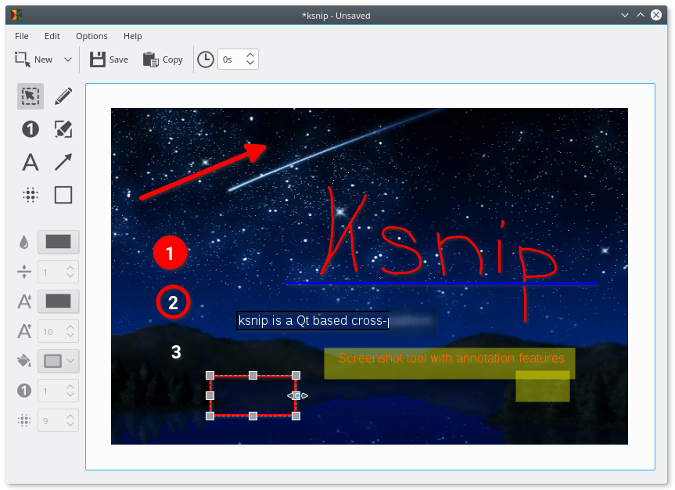 Ksnip screenshot Ksnip screenshot
