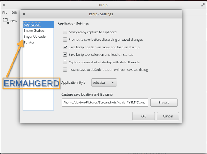 Ksnip configuration options Ksnip configuration options