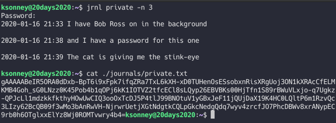 Encrypted jrnl file Encrypted jrnl file