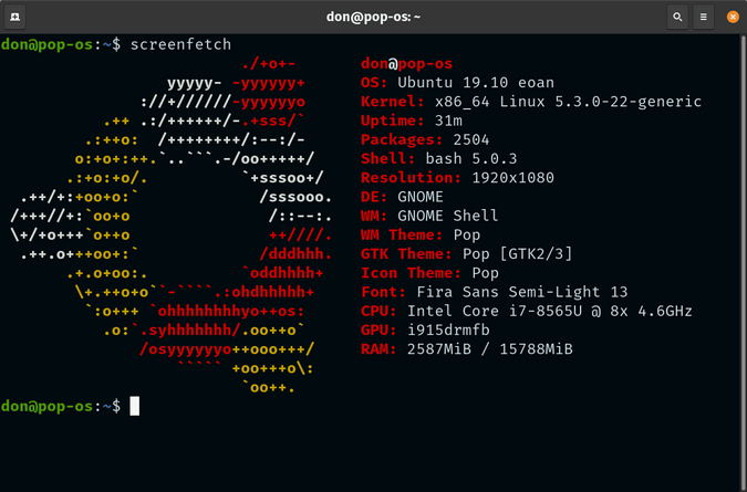 screenFetch screenFetch