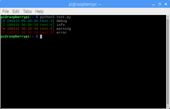Python, Raspberry Pi: import logger Python, Raspberry Pi: import logger