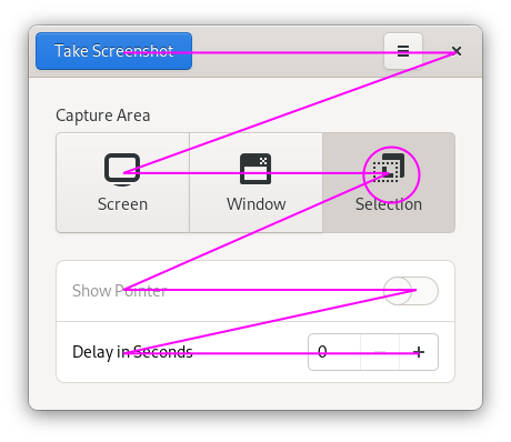 GNOME Screenshot tool GNOME Screenshot tool