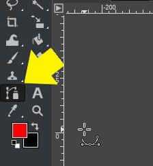 GIMP Paths tool GIMP 的路径工具