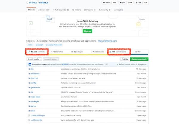 EmberJS GitHub page