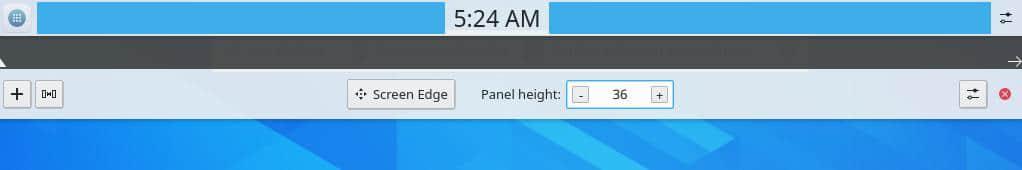 Editing the panel Editing the panel