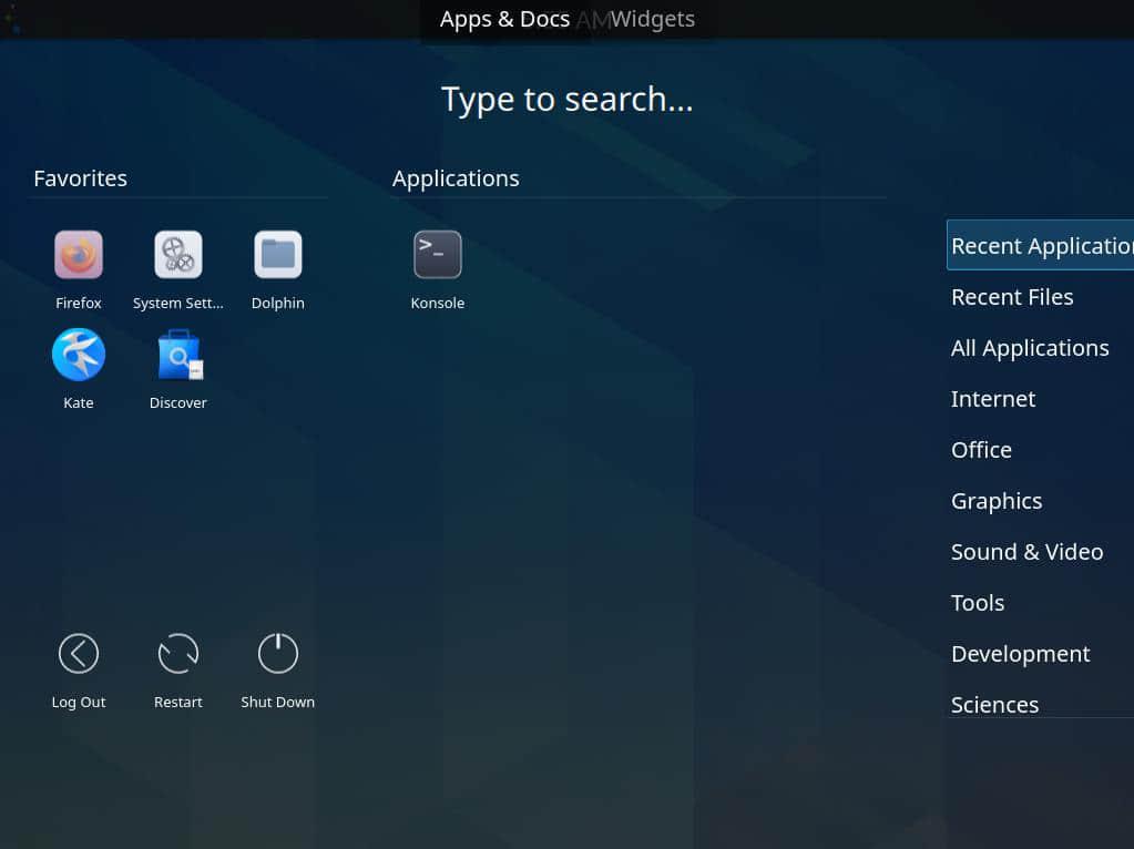 Application dashboard Application dashboard