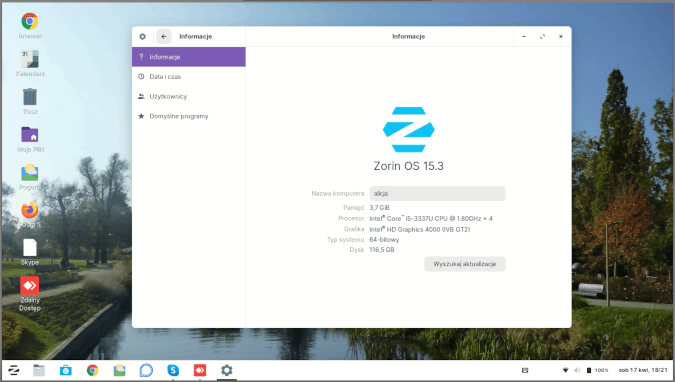 Zorin OS desktop Zorin OS desktop