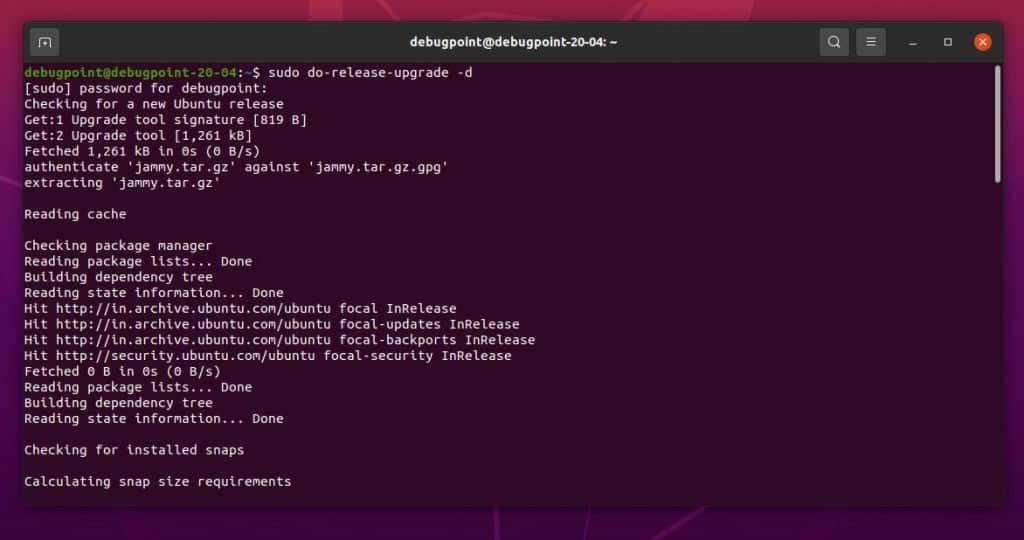 Upgrade to Ubuntu 22.04 LTS from Ubuntu 20.04 LTS