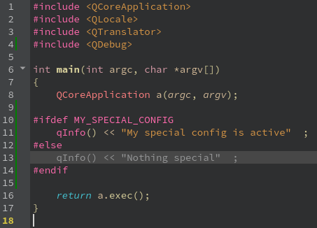 Special configuration in Qt Creator Qt Creator 的特殊配置