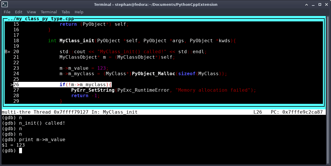 Gnu 调试器(GDB)对于 Python C 和 C++ 扩展非常有用
