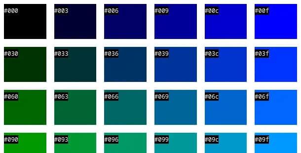 Web colors.