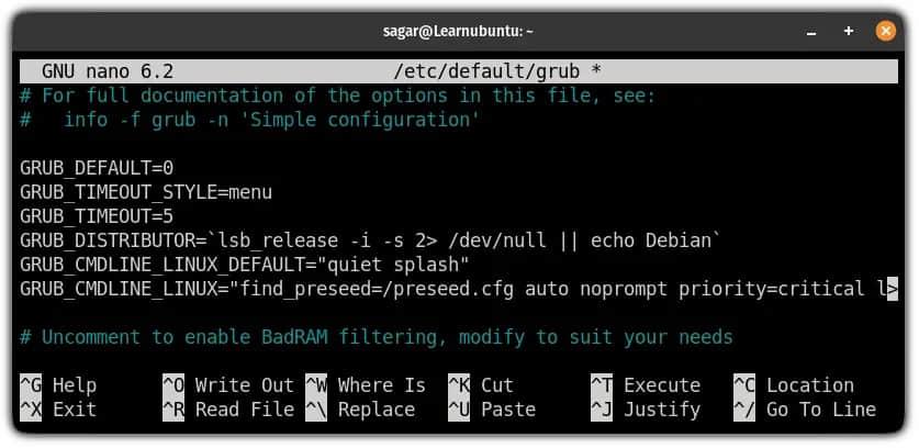configure grub timeout in ubuntu