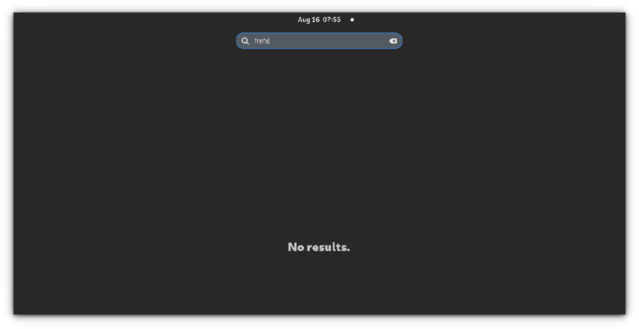 使用模糊搜索的 GNOME 搜索